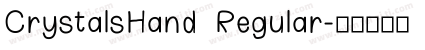 CrystalsHand Regular字体转换